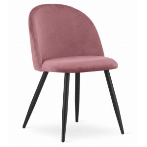 Scaun Bucatarie/Dining Capri Catifea Roz