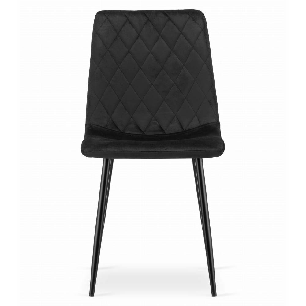 Scaun Bucatarie/Dining Clay Catifea Negru - imagine 2