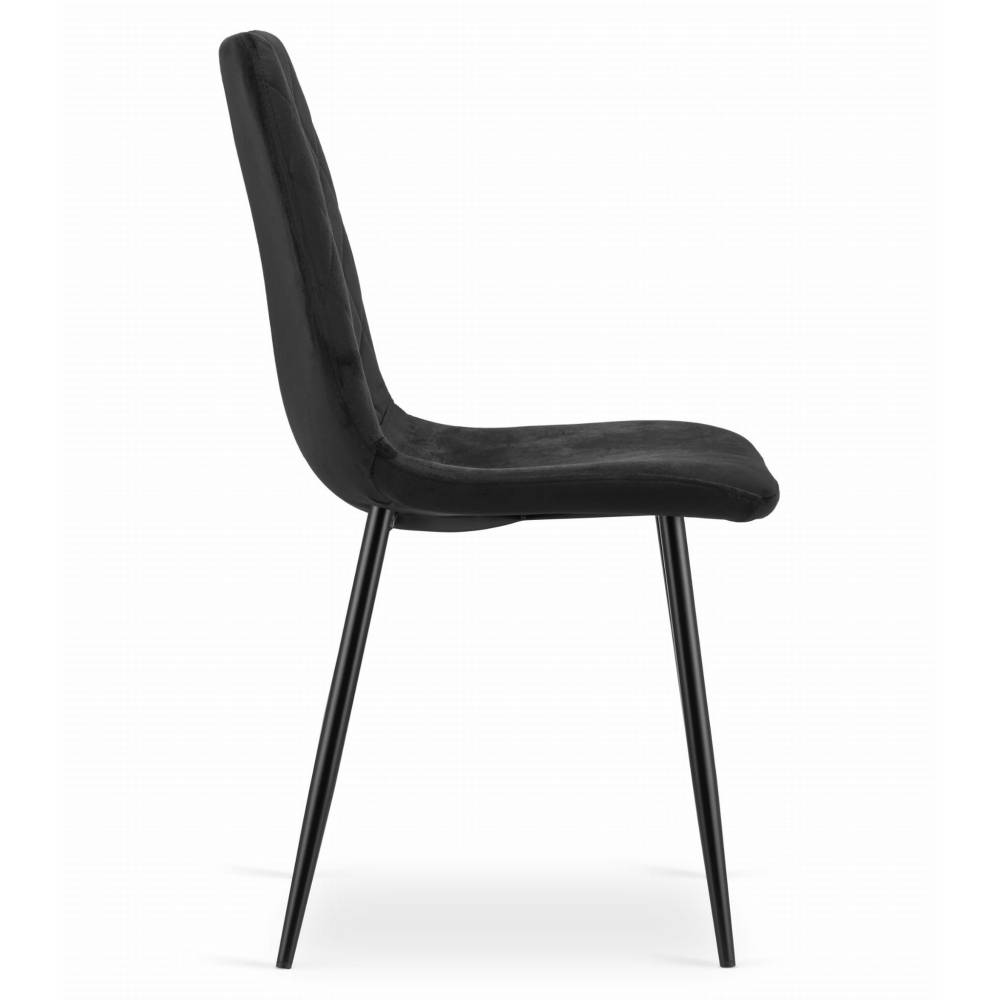 Scaun Bucatarie/Dining Clay Catifea Negru - imagine 4