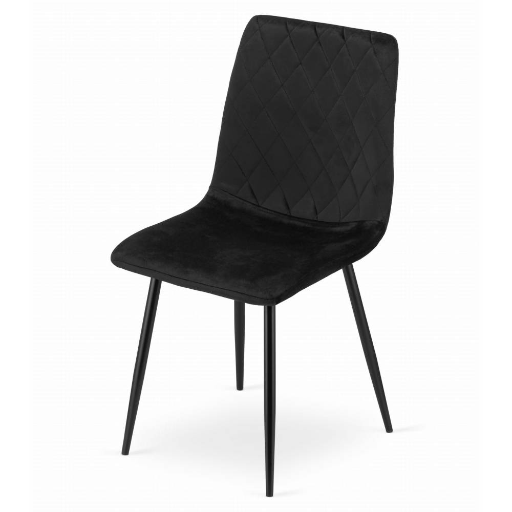 Scaun Bucatarie/Dining Clay Catifea Negru - imagine 5