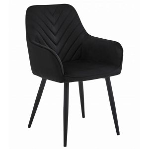 Scaun Bucatarie/Dining Nigmo Catifea Negru