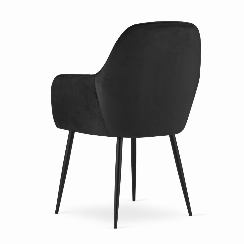 Scaun Bucatarie/Dining Moreno Catifea Negru - imagine 4