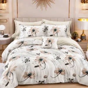 Lenjerie Finet 6 piese cu husă de pat pentru saltea de 160×200 și 180×200 nr 116