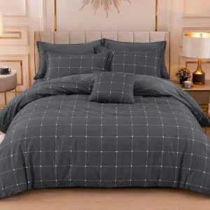Lenjerie Finet 6 piese cu husă de pat pentru saltea de 160×200 și 180×200 nr 111