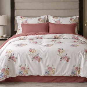 Lenjerie Finet 6 piese cu husă de pat pentru saltea de 160×200 și 180×200 nr 114
